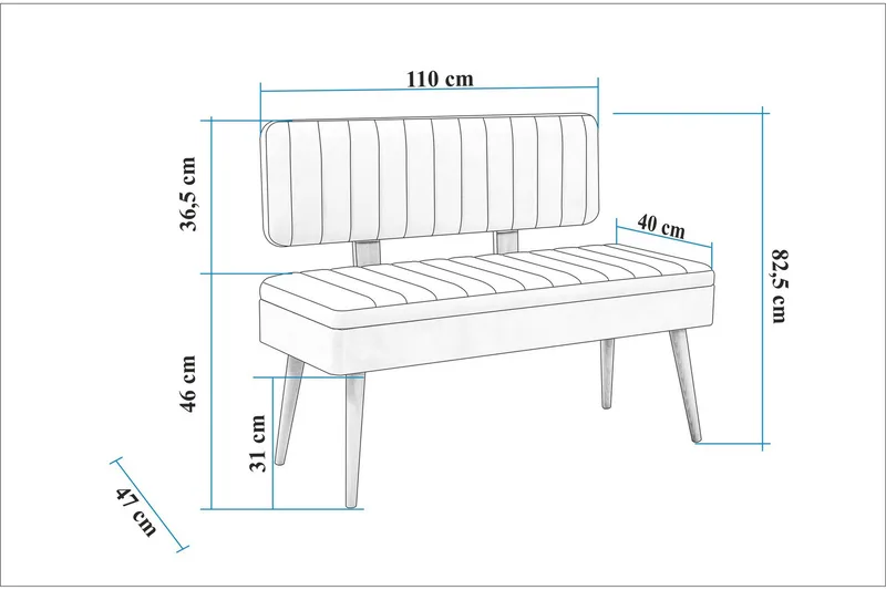 Valsot Matgrupp Rektangulär - Mörkgrå - Möbler - Bord & matgrupper - Matgrupper