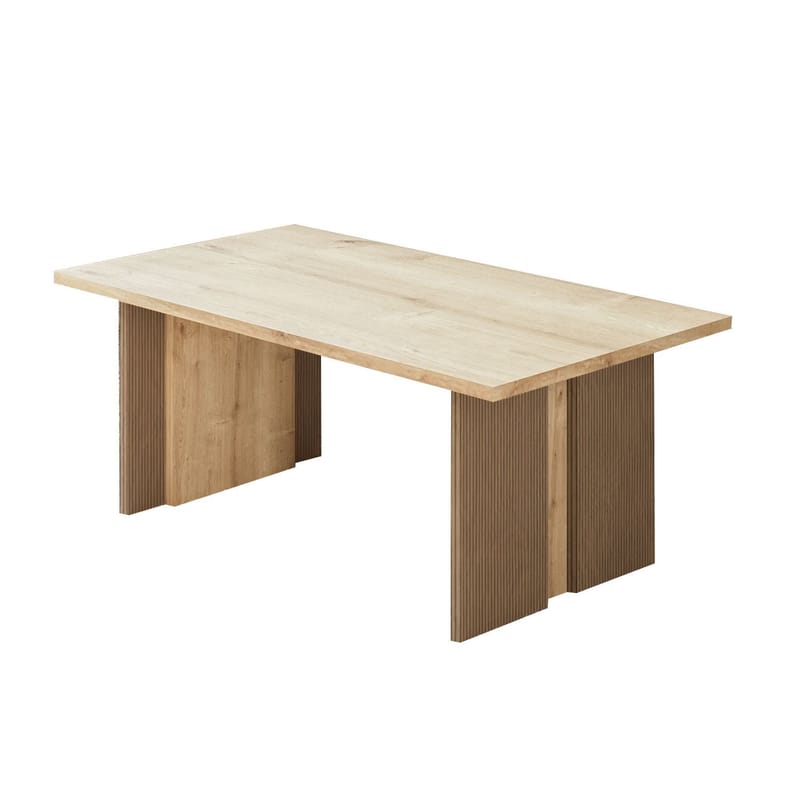 Valto Rektangulärt Soffbord 90 cm i Trä med Ek-utseende, Brun