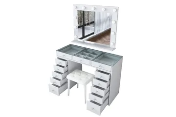 Varlin Sminkbord 120 cm - Vit - Möbler - Bord & matgrupper - Sminkbord & toalettbord