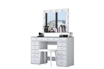 Varlin Sminkbord 120 cm - Vit - Möbler - Bord & matgrupper - Sminkbord & toalettbord