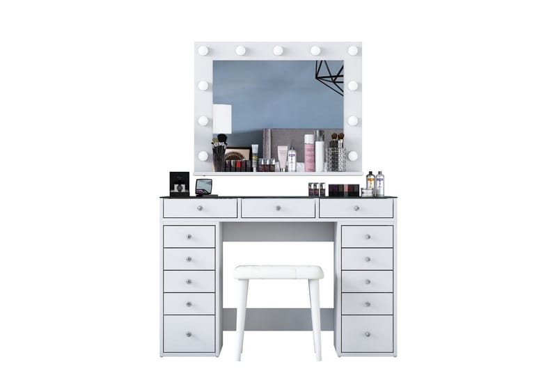 Varlin Sminkbord 120 cm - Vit - Möbler - Bord & matgrupper - Sminkbord & toalettbord
