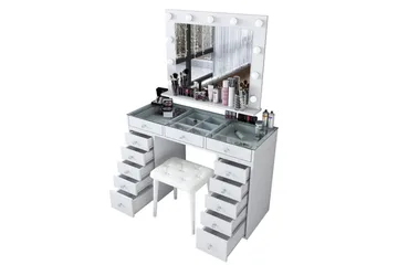 Varlin Sminkbord 120 cm - Vit - Möbler - Bord & matgrupper - Sminkbord & toalettbord