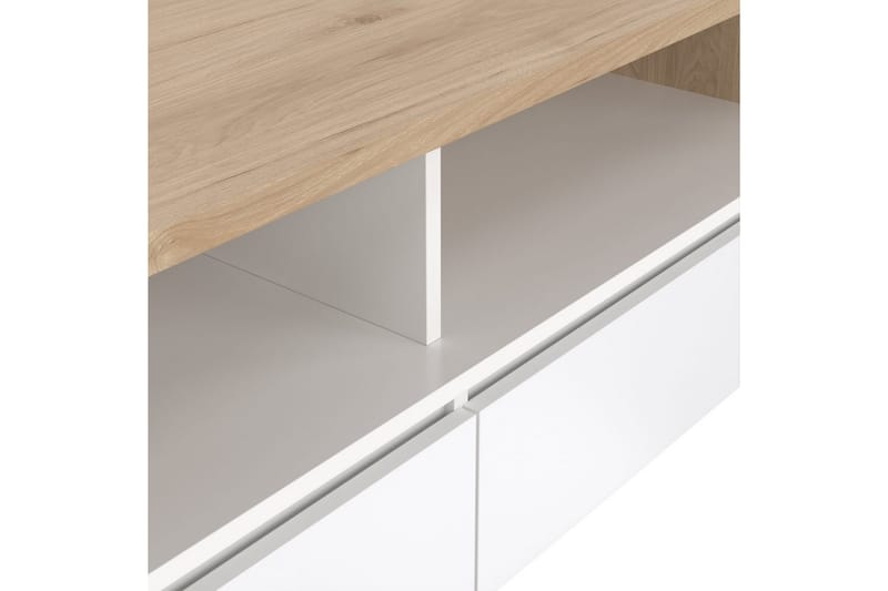 Varun Soffbord 120 cm - Vit/Natur - Möbler - Bord & matgrupper - Soffbord