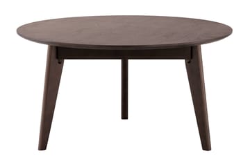 Velo Runt Soffbord 85 cm med Trä- och Rökt Ek-utseende och Tre Ben - Rökt ek - Möbler - Bord & matgrupper - Soffbord