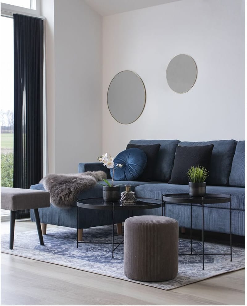 Venezia Soffbord 48 x 48 cm - Stål/glas - Stål/glas - Möbler - Bord & matgrupper - Soffbord