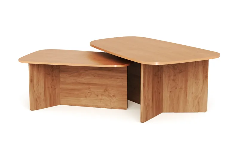 Vento Satsbord Soffbord 120x70 cm + 90x60 cm, Ek