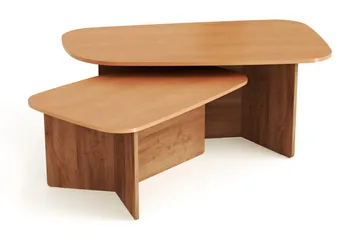 Vento Satsbord Soffbord 120x70 cm + 90x60 cm - Ek - Möbler - Bord & matgrupper - Soffbord