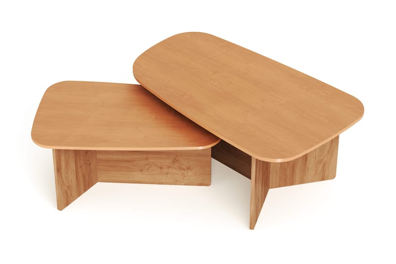 Vento Satsbord Soffbord 120x70 cm + 90x60 cm - Ek - Möbler - Bord & matgrupper - Soffbord