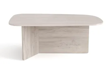 Vento Soffbord 120x70 cm ovalt i trä - Vitlaserad ek - Möbler - Bord & matgrupper - Soffbord