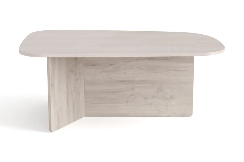 Vento Soffbord 120x70 cm ovalt i trä - Vitlaserad ek - Möbler - Bord & matgrupper - Soffbord