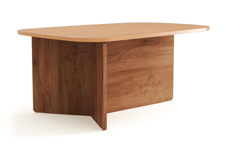 Vento Soffbord 90x60 cm ovalt i trä - Ek - Möbler - Bord & matgrupper - Soffbord