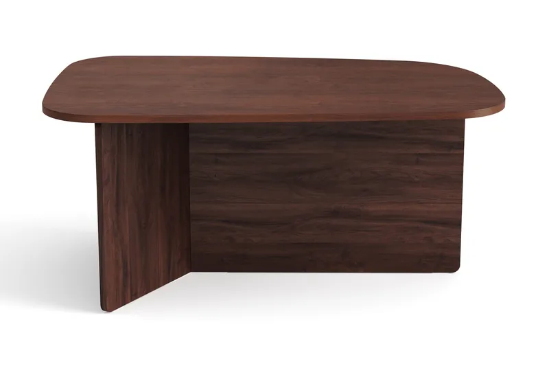Vento Soffbord 90x60 cm ovalt i trä - Valnöt - Möbler - Bord & matgrupper - Soffbord