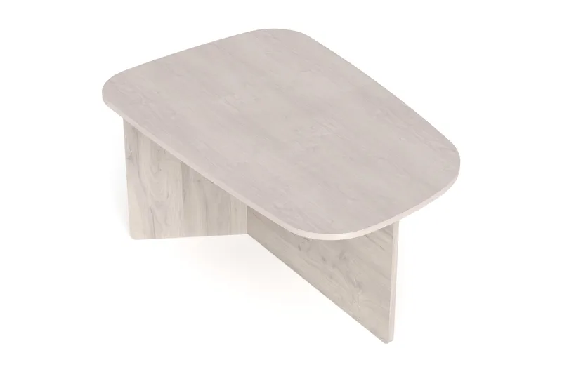 Vento Soffbord 90x60 cm ovalt i trä - Vitlaserad ek - Möbler - Bord & matgrupper - Soffbord