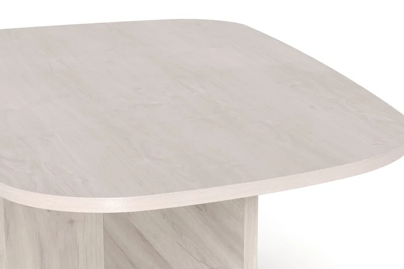 Vento Soffbord 90x60 cm ovalt i trä - Vitlaserad ek - Möbler - Bord & matgrupper - Soffbord