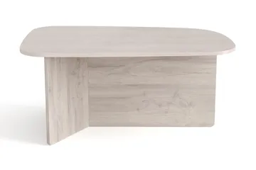 Vento Soffbord 90x60 cm ovalt i trä - Vitlaserad ek - Möbler - Bord & matgrupper - Soffbord