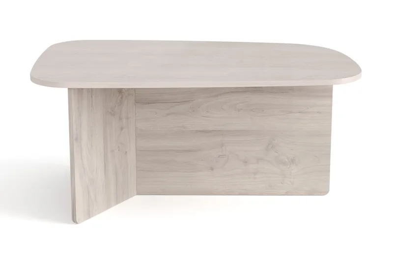 Vento Soffbord 90x60 cm ovalt i trä - Vitlaserad ek - Möbler - Bord & matgrupper - Soffbord