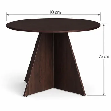 Vera Runt Matbord ø110 cm Fanér - Rökt ek - Möbler - Bord & matgrupper - Matbord & köksbord