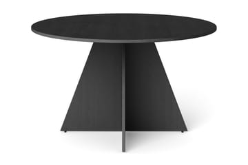 Vera Runt Matbord ø130 cm Fanér - Svartlaserad ek - Möbler - Bord & matgrupper - Matbord & köksbord