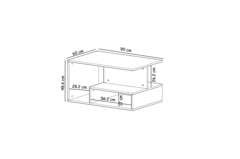 Veradia Soffbord 90 cm - Brun - Möbler - Bord & matgrupper - Soffbord