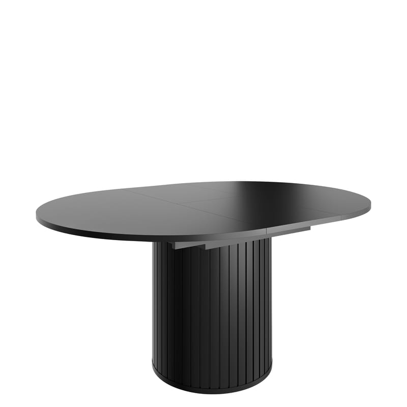 Veyricor Förlängningsbart Matbord 120-160 cm Rund - Svart - Möbler - Bord & matgrupper - Matbord & köksbord
