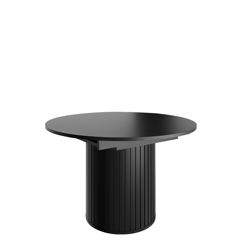 Veyricor Förlängningsbart Matbord 120-160 cm Rund, Svart