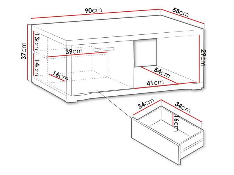 Veyricus Soffbord 90 cm - Möbler - Bord & matgrupper - Soffbord