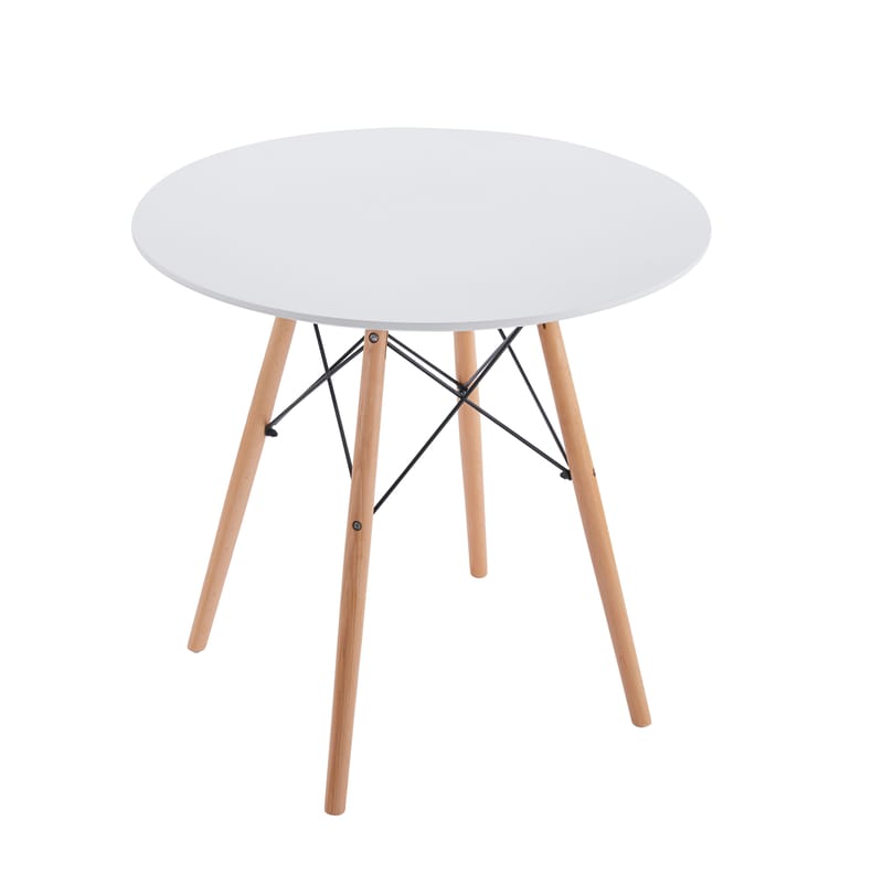 Vilgot runt matbord Ø80 cm - Vit / Trä - Vit/Trä - Möbler - Bord & matgrupper - Matbord & köksbord