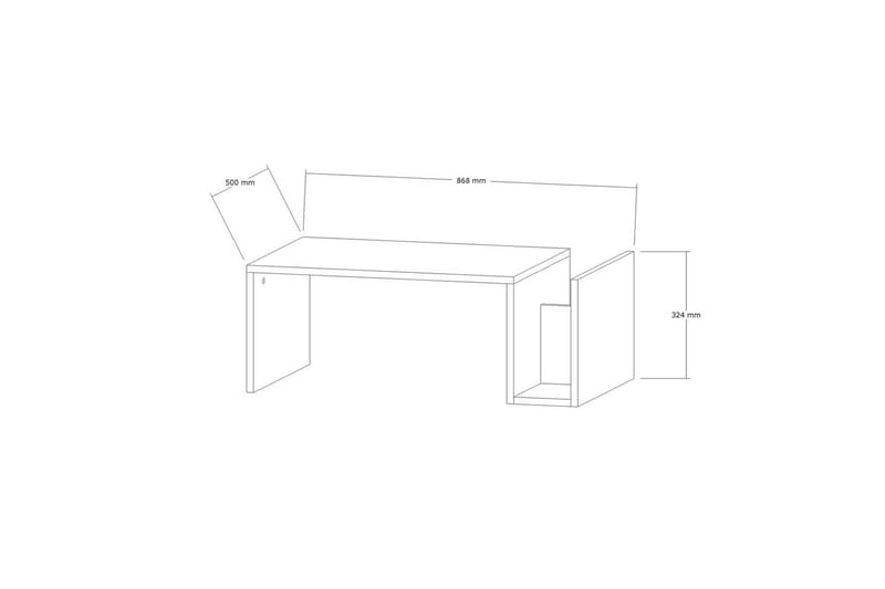 Vimenil Soffbord 87 cm - Antracit - Möbler - Bord & matgrupper - Soffbord