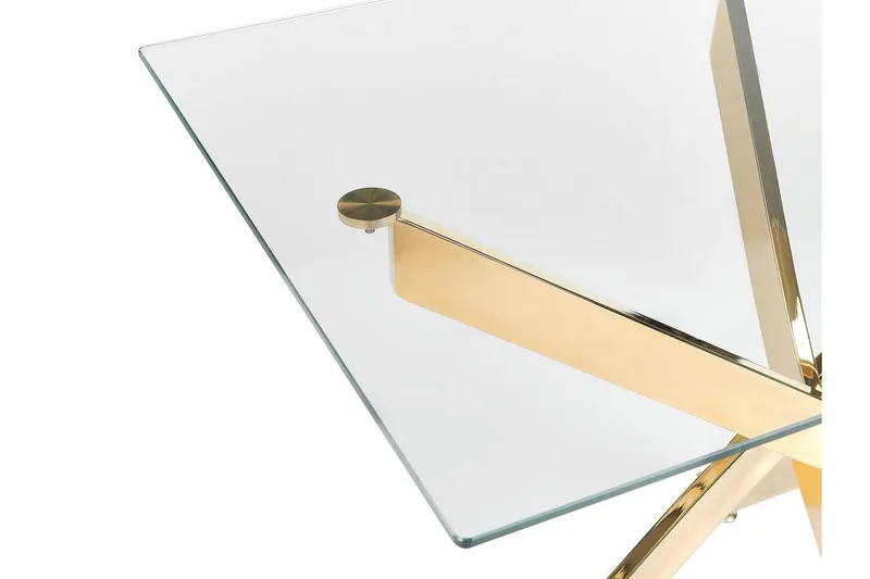 Vincenzo Matbord 70x120 cm - Transparent/Guld - Möbler - Bord & matgrupper - Matbord & köksbord