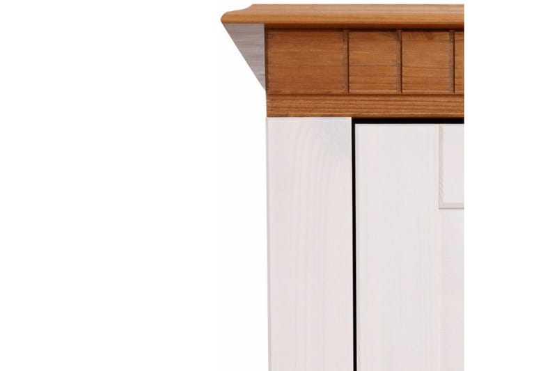 Vitrinskåp Lisa Vit/Honung - Vit/Honung - Förvaring - Skåp - Vitrinskåp