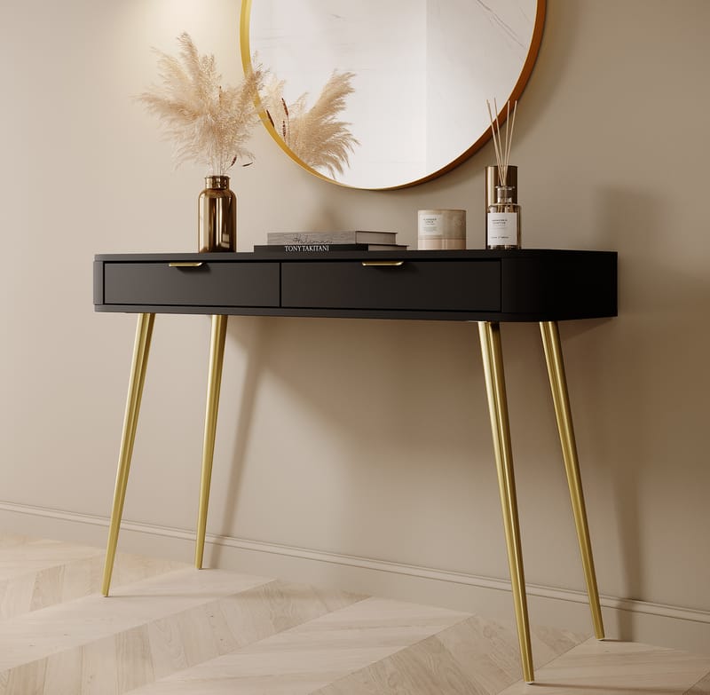 Walia Sminkbord 113 cm - Svart - Möbler - Bord & matgrupper - Sminkbord & toalettbord