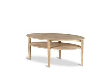 Waterloo Ovalt Soffbord 130x70 cm i massivt trä