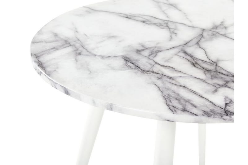 Wellon Matbord 80 cm - Vit/Guld - Möbler - Bord & matgrupper - Matbord & köksbord