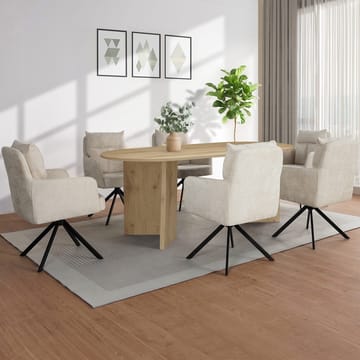 Wigan Matbord Oval 200x100 cm - Ek - Möbler - Bord & matgrupper - Matbord & köksbord