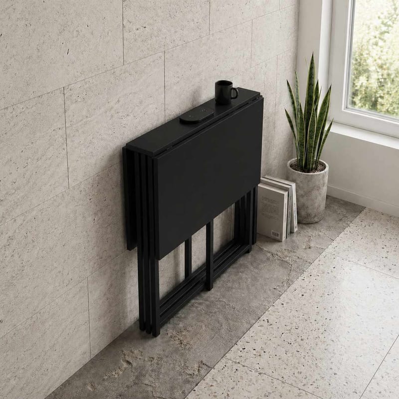 Xenor Fällbord 90x75x80 cm - Svart - Möbler - Bord & matgrupper - Klaffbord & Hopfällbart bord