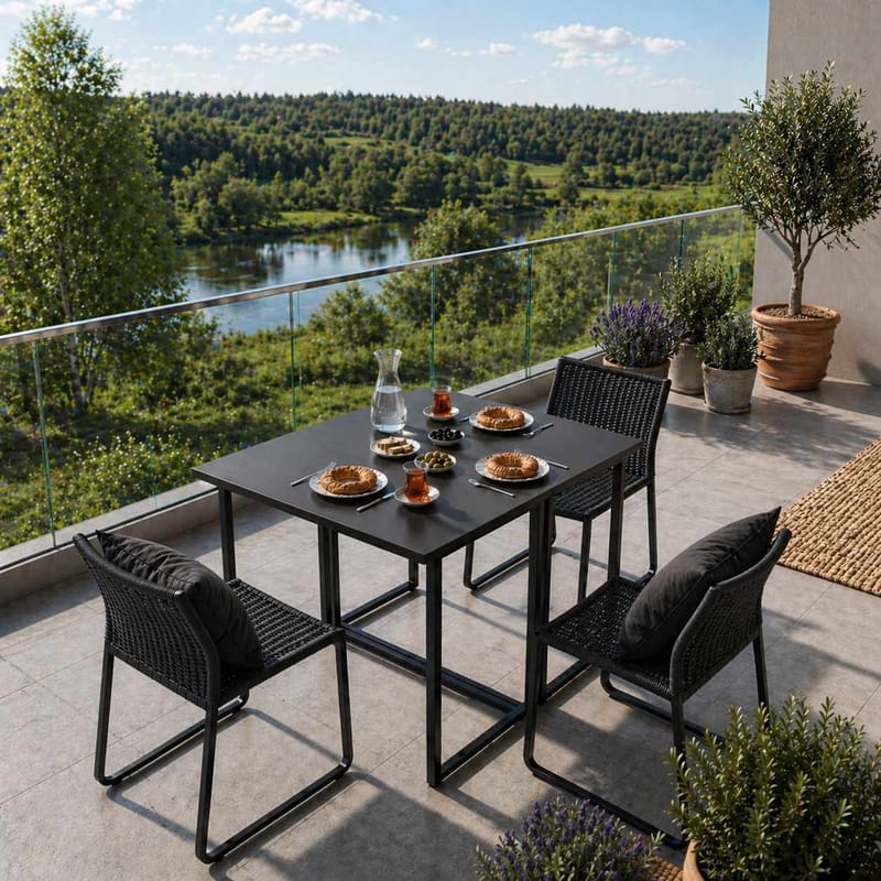 Xenor Fällbord 90x75x80 cm - Svart - Möbler - Bord & matgrupper - Klaffbord & Hopfällbart bord