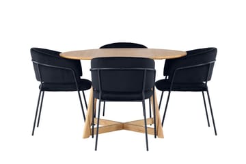 Yakidon Matbord 120 cm med 4 Selma Matstol - Möbler - Bord & matgrupper - Matgrupper