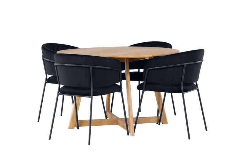 Yakidon Matbord 120 cm med 4 Selma Matstol - Möbler - Bord & matgrupper - Matgrupper