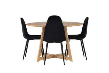 Yakidon Matbord 120 cm med 4 Polar Köksstol - Möbler - Bord & matgrupper - Matgrupper