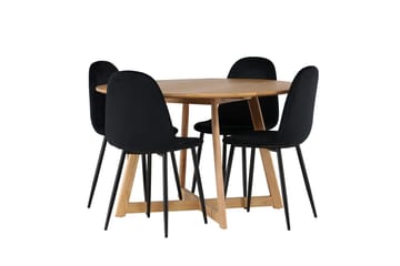 Yakidon Matbord 120 cm med 4 Polar Köksstol - Möbler - Bord & matgrupper - Matgrupper