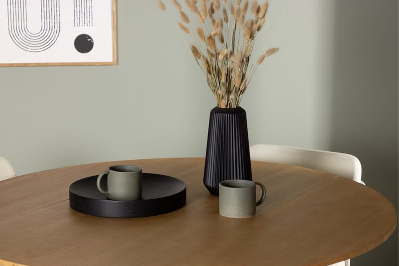 Yakidon Matgrupp 120 cm Rund med 4 Tvista stolar - Beige - Möbler - Bord & matgrupper - Matgrupper