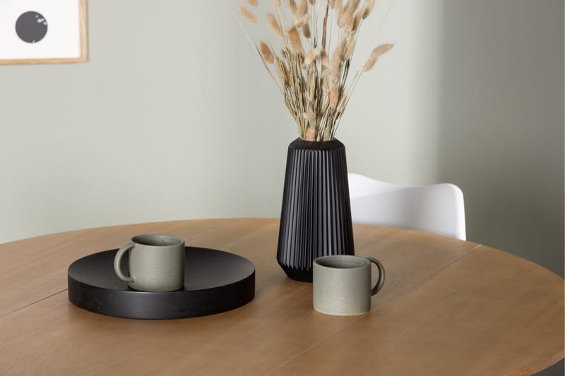 Yakidon Matgrupp  120 cm Rund med 4 Zeno stolar - Brun - Möbler - Bord & matgrupper - Matgrupper