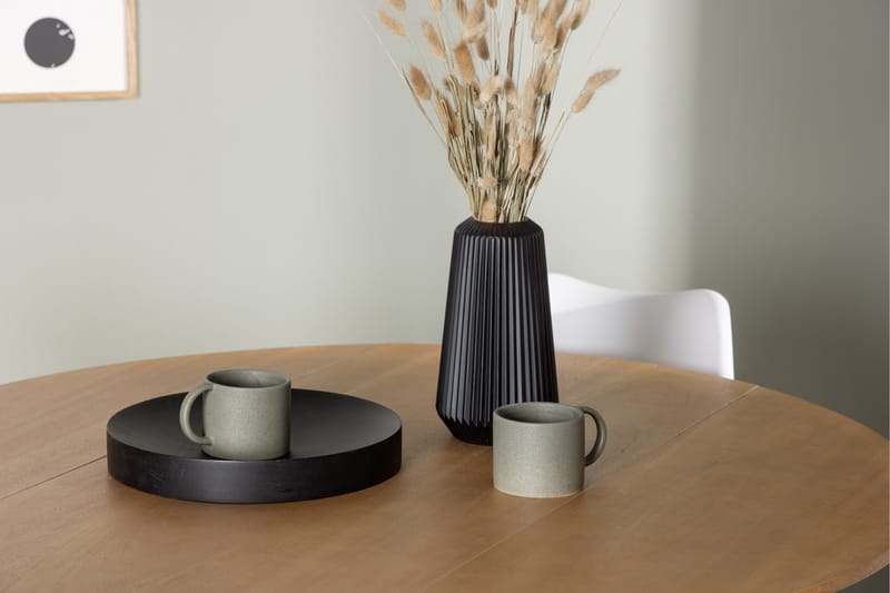 Yakidon Matgrupp  120 cm Rund med 4 Zeno stolar - Brun - Möbler - Bord & matgrupper - Matgrupper