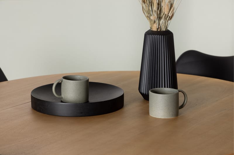 Yakidon Matgrupp 120 cm Rund med 4 Zeno stolar - Svart - Möbler - Bord & matgrupper - Matgrupper