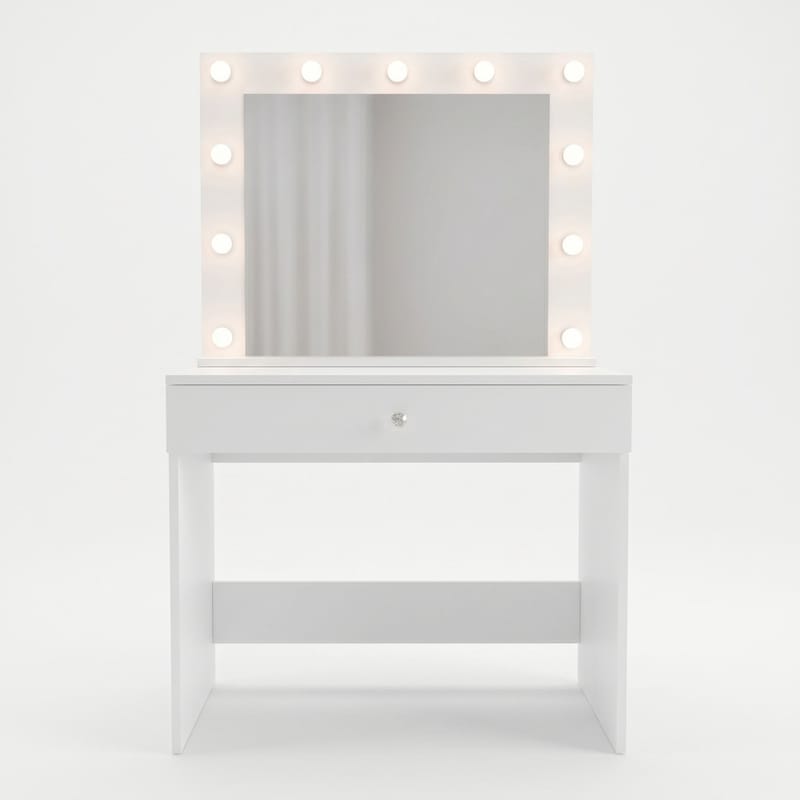 Yoren Sminkbord 80x147x42,5 cm - Vit - Möbler - Bord & matgrupper - Sminkbord & toalettbord