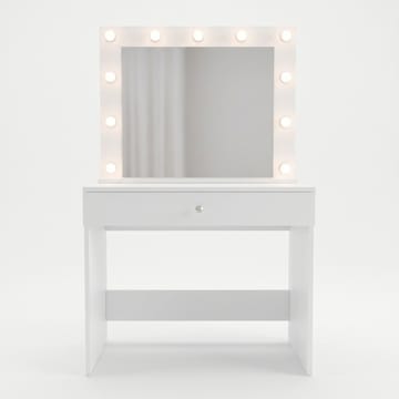 Yoren Sminkbord 80x147x42,5 cm - Vit - Möbler - Bord & matgrupper - Sminkbord & toalettbord