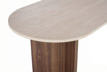 Zalen Matbord 120x75x120 cm - Travertine Walnut - Möbler - Bord & matgrupper - Matbord & köksbord