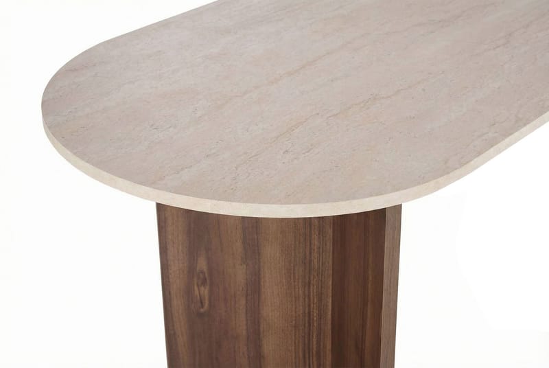 Zalen Matbord 120x75x120 cm - Travertine Walnut - Möbler - Bord & matgrupper - Matbord & köksbord