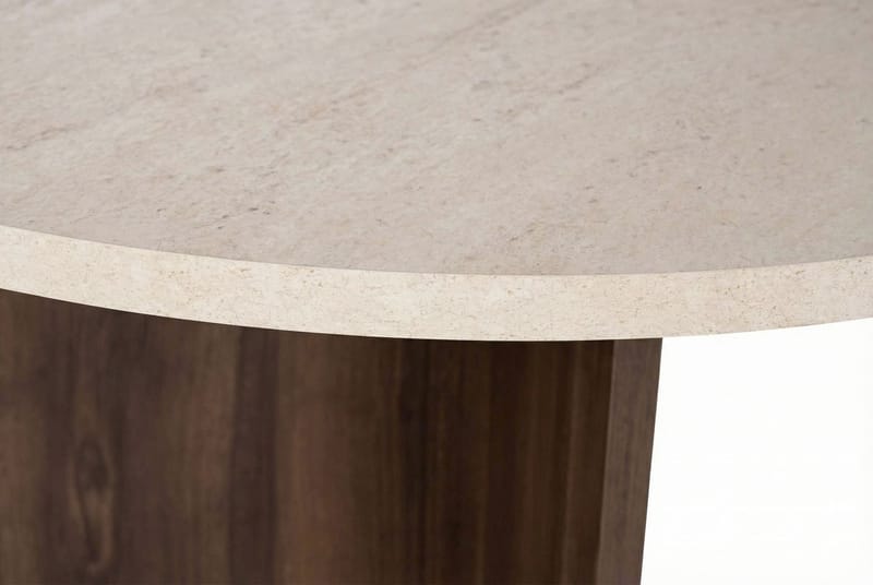 Zalen Matbord 120x75x120 cm - Travertine Walnut - Möbler - Bord & matgrupper - Matbord & köksbord