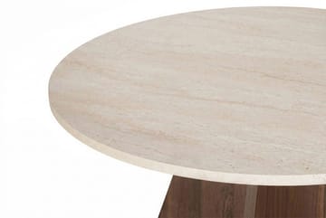 Zalen Matbord 120x75x120 cm - Travertine Walnut - Möbler - Bord & matgrupper - Matbord & köksbord